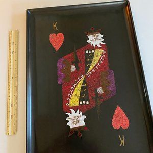 King of Hearts Couroc Tray